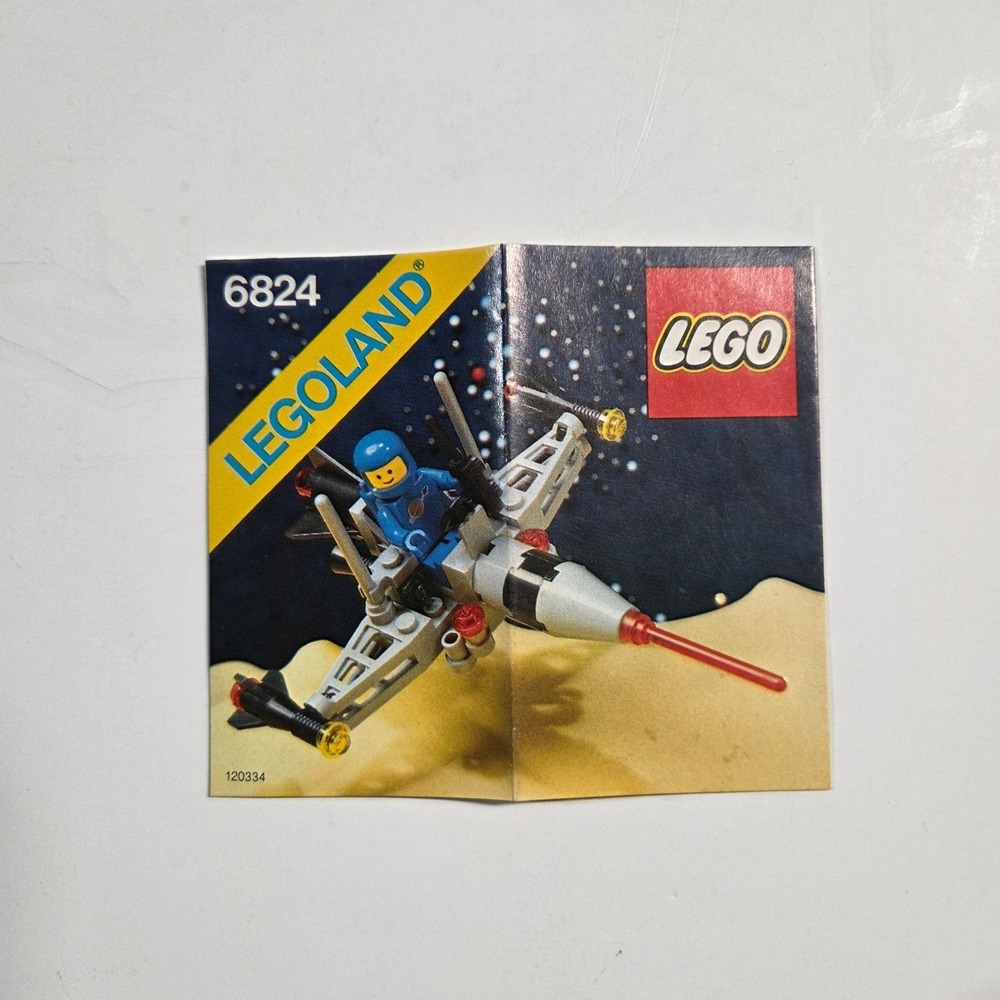 LEGO Space Dart I 6824 Instructions Manual Vintage Legoland Set Blue Spacecraft